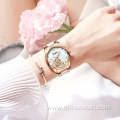 Hot Sale Top Brand Women's Mechanical Watch with Rhinestone Ceramics Stainless Steel Band Crazy Watches Automatic Ladies Watch